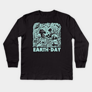 Earth day Kids Long Sleeve T-Shirt